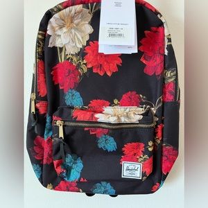 Herschel Supply Co. Vintage Floral Black Backpack New.